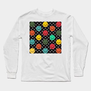 Rainbow Smiley Face Long Sleeve T-Shirt